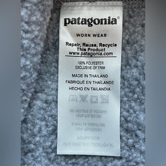 Patagonia~Women’s~Better Sweater~ Quarter Zip Fleece~EUC~Birch White~Sz Small - Picture 9 of 12